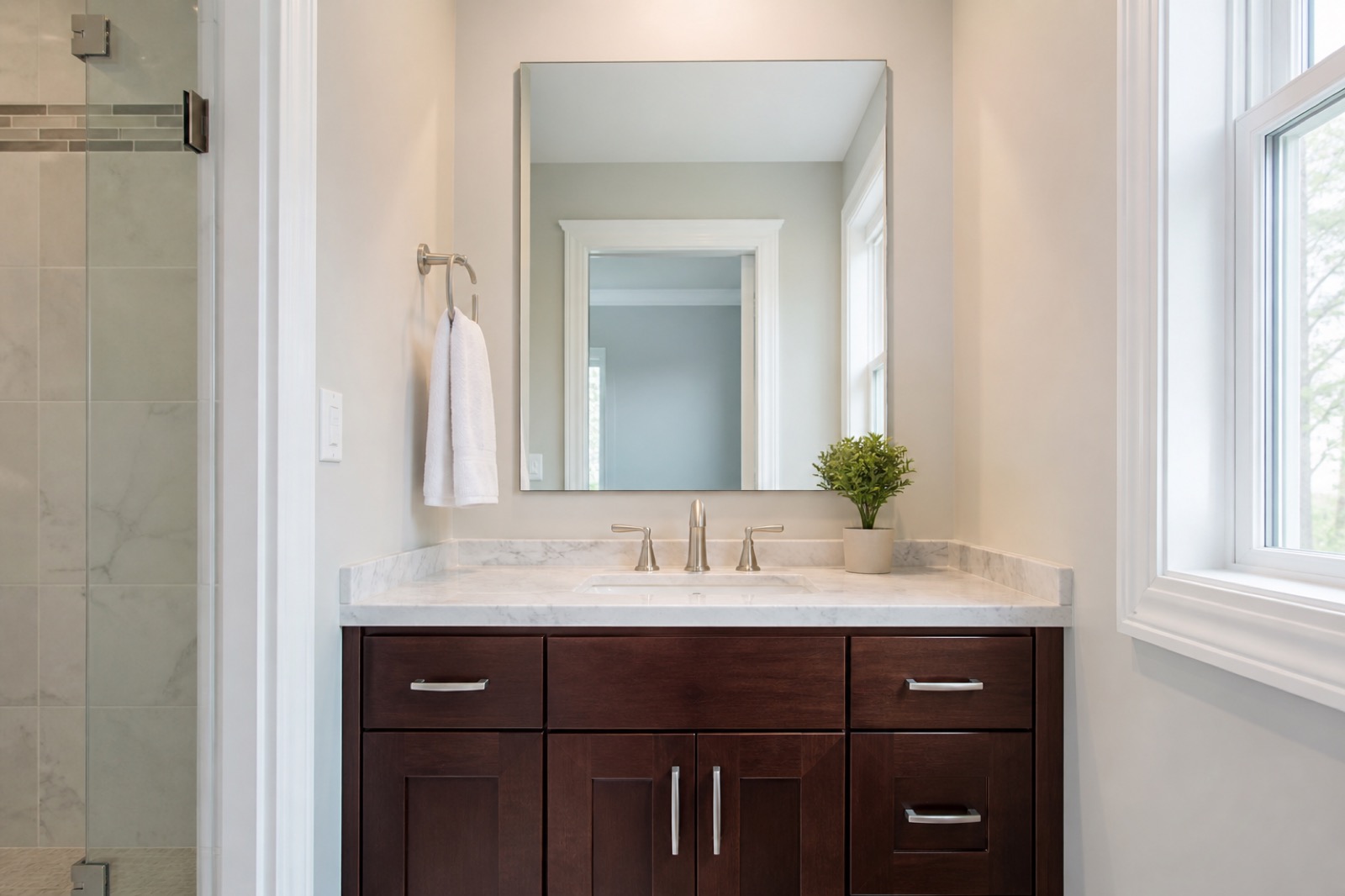 Vanity, Mirror, and Accessory Install in Santa Rosa